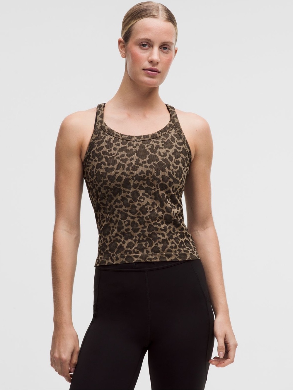 Lululemon Swiftly Cami Leopard Tank
